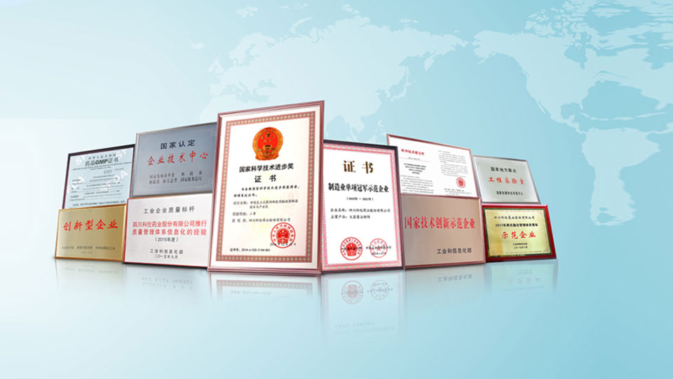 多(duo)項專利(lì)證書